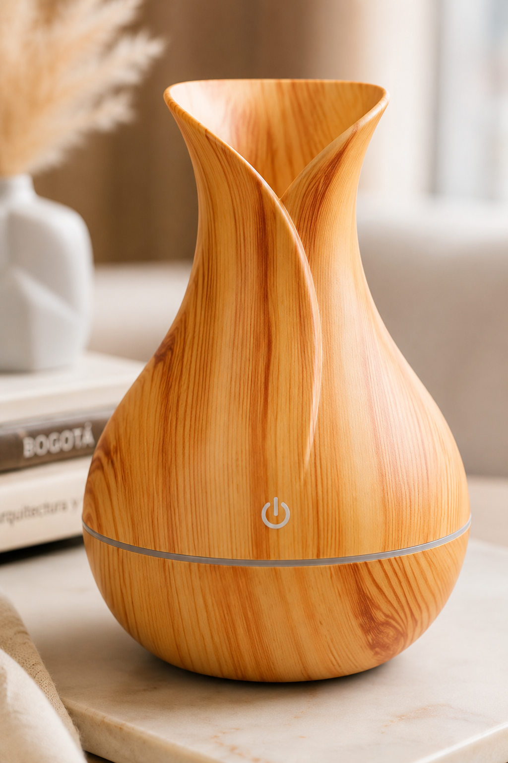 Humidificador Difusor de Aroma en Madera 130ml