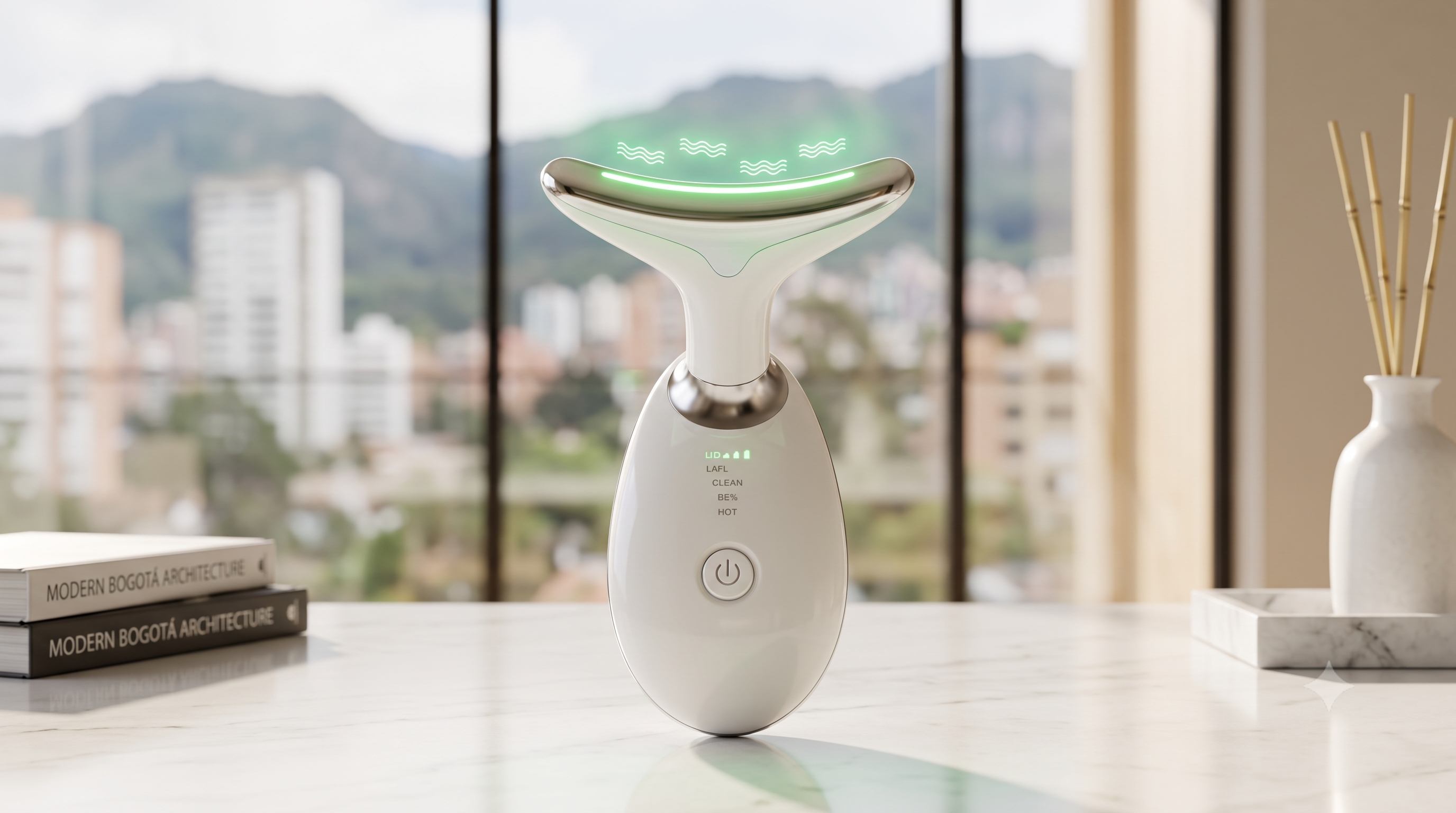 Masajeador Facial y de Papada con Luz LED