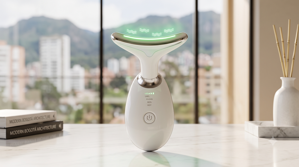 Masajeador Facial y de Papada con Luz LED