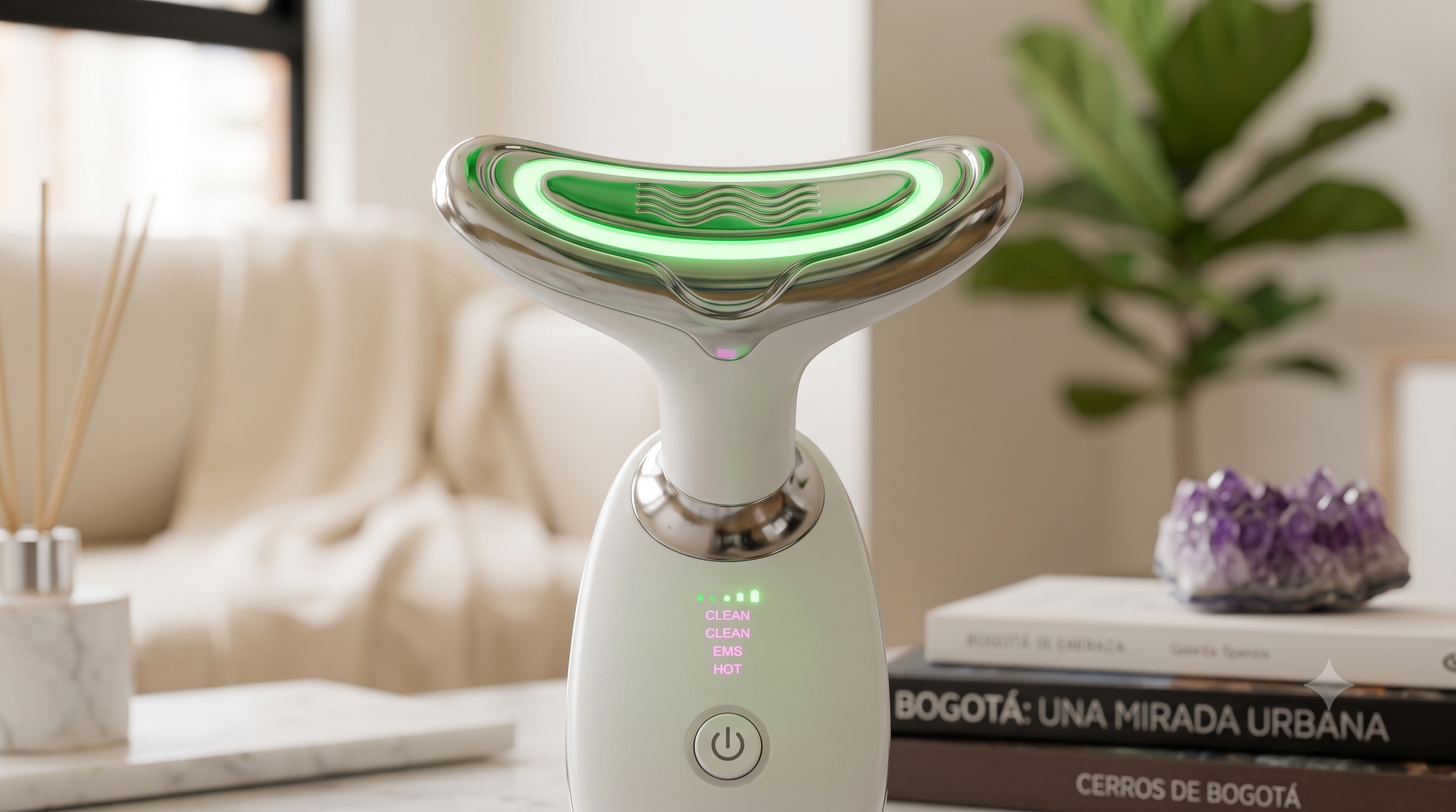 Masajeador Facial y de Papada con Luz LED