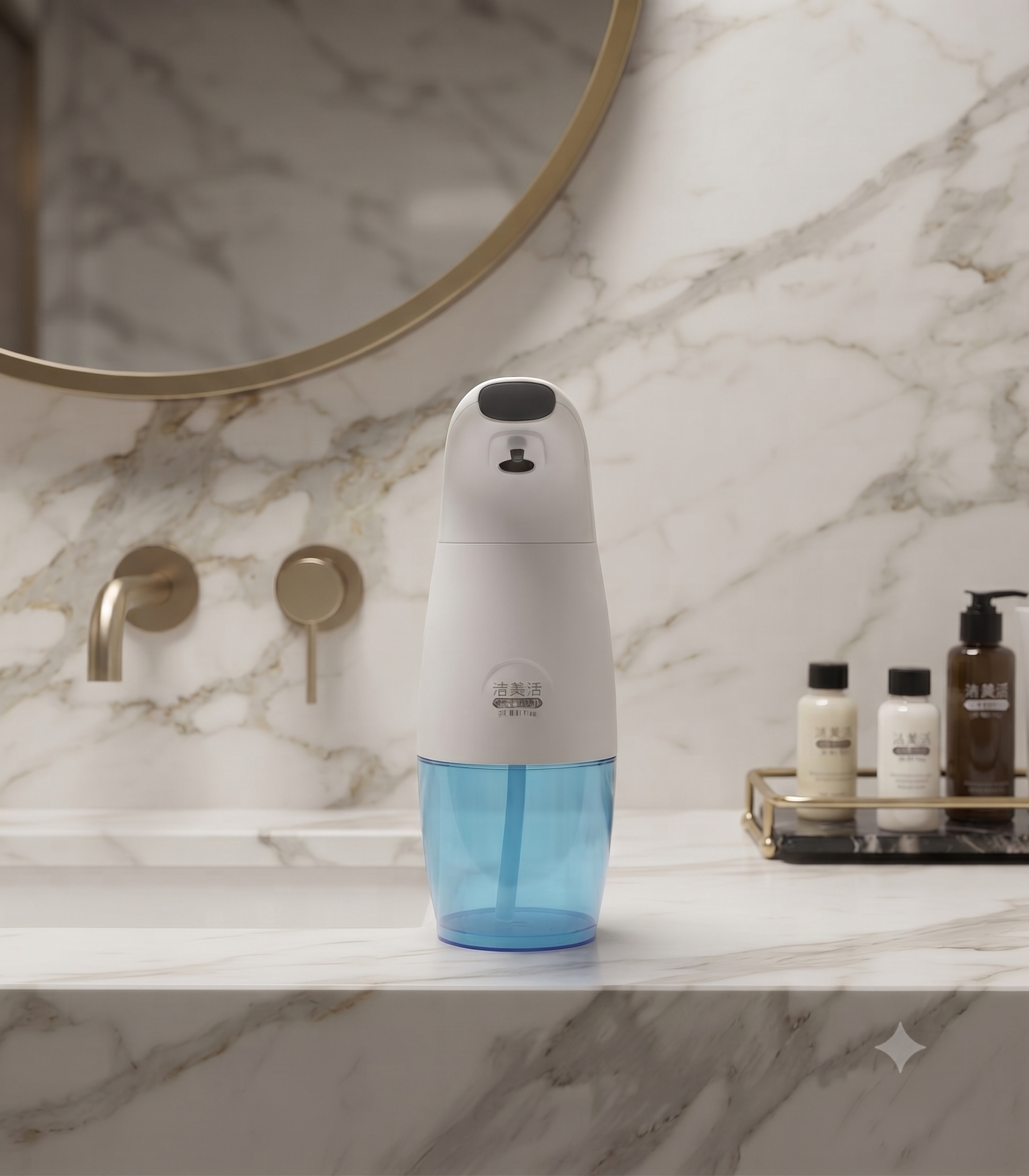 Dispensador Automático de Jabón con Sensor y Luz UV