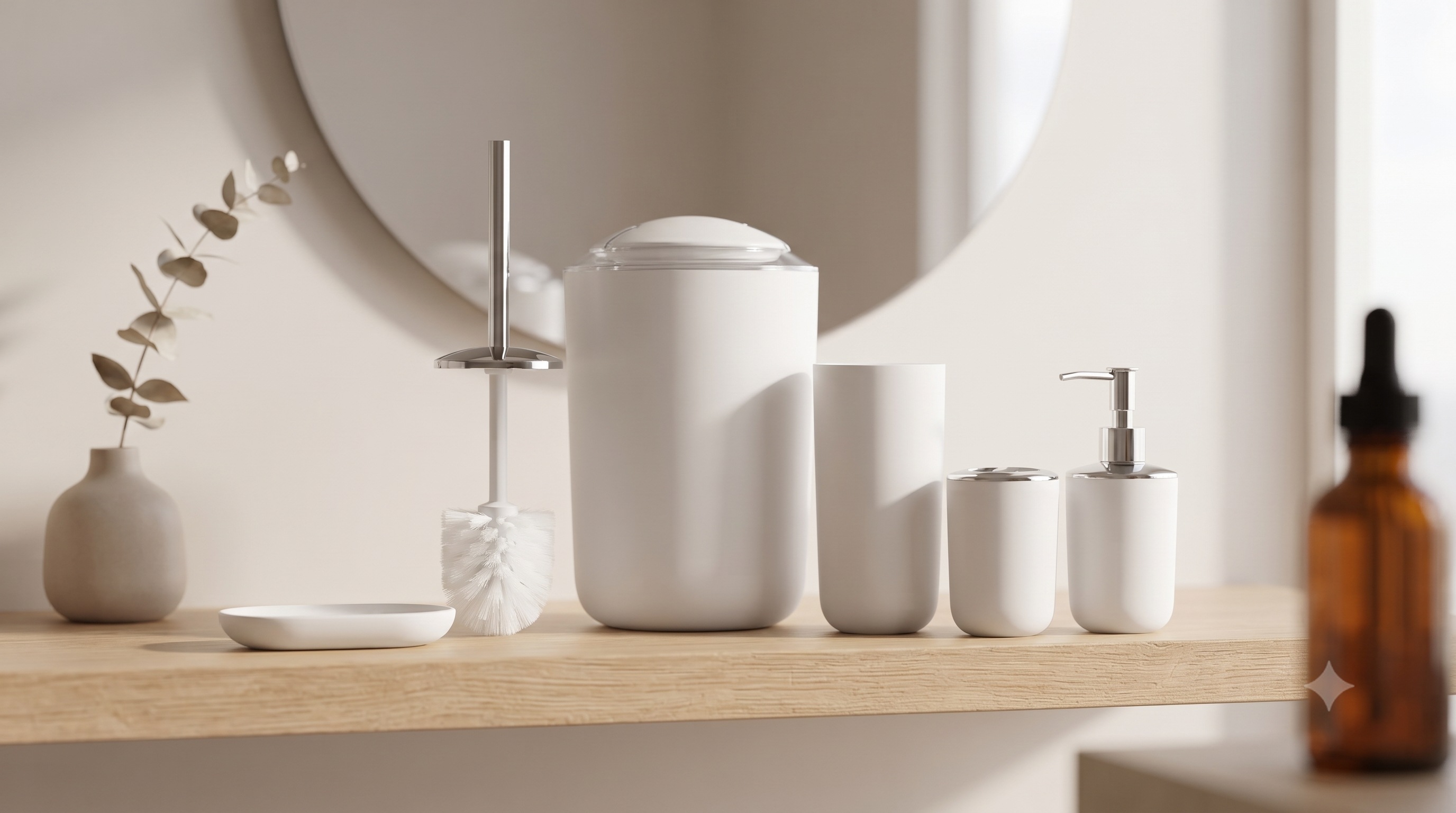 Set de Accesorios para Baño 6 Piezas | Organización Completa