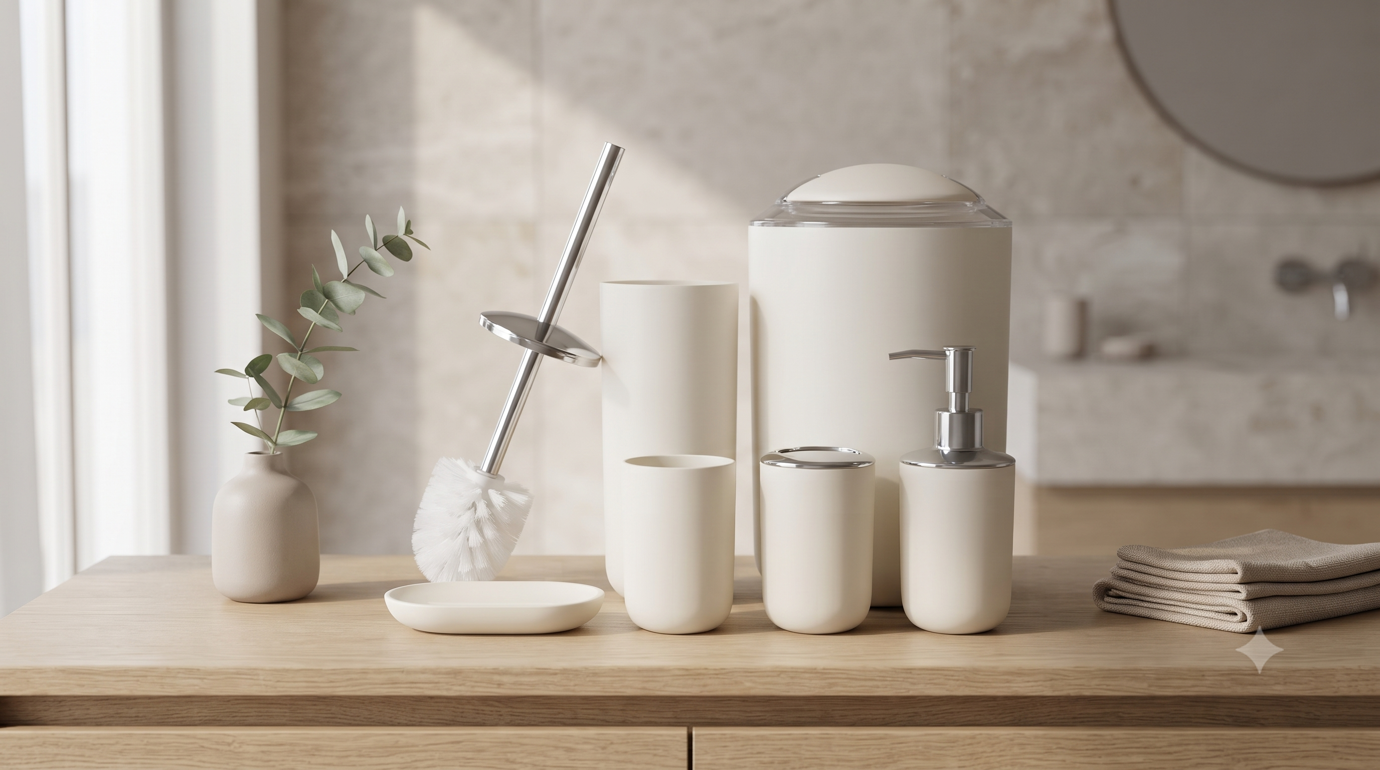 Set de Accesorios para Baño 6 Piezas | Organización Completa